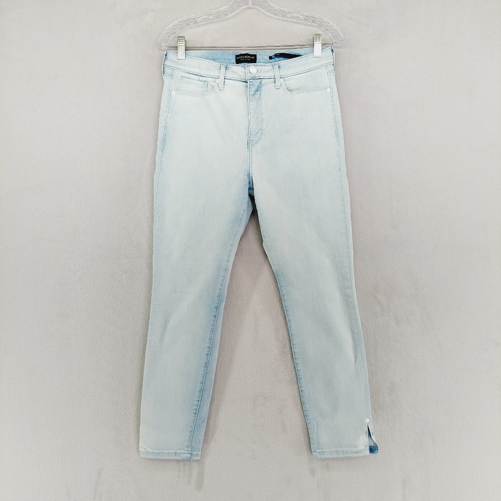 Banana Republic Light Blue Side Ankle Slit Skinny Jeans P157